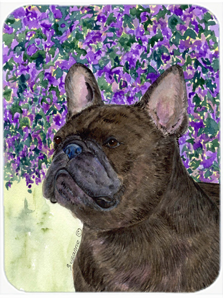 French Bulldog Glass Cutting Board- Large
