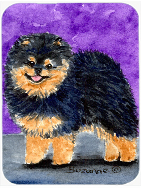 Pomeranian Glass Cutting Board- Large