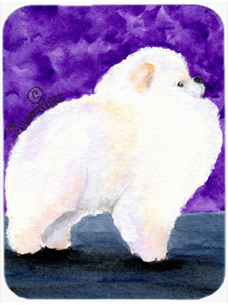 Pomeranian Glass Cutting Board- Large