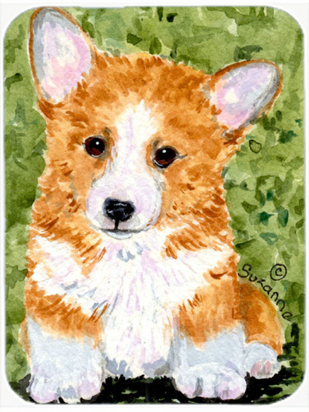 12 x 15 in. Corgi Glass Cutting Board- Large