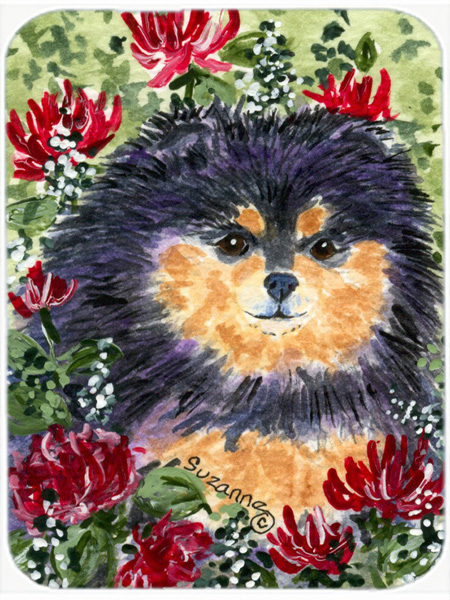 Pomeranian Glass Cutting Board - Large