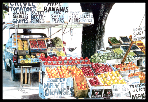 Fruit Stand Indoor Or Outdoor Doormat
