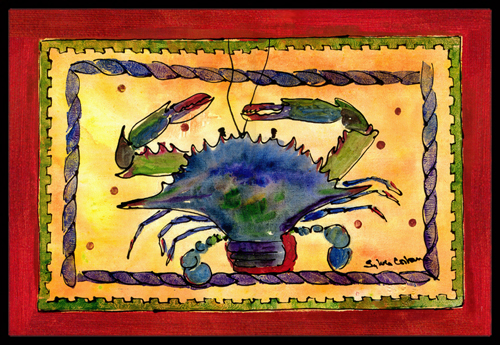 Crab Indoor Or Outdoor Doormat
