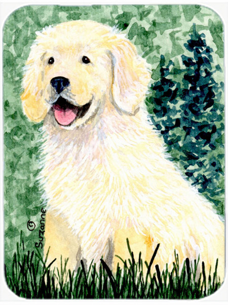 Golden Retriever Glass Cutting Board - Large
