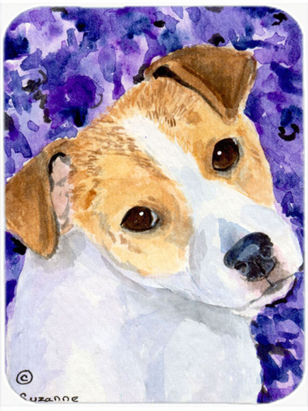 12 x 15 in. Jack Russell Terrier Glass Cutting Board, Large