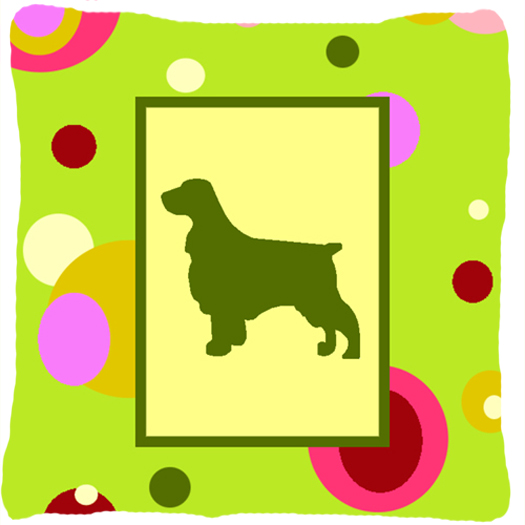 Field Spaniel Fabric Decorative Pillow - 14 x 14 in.