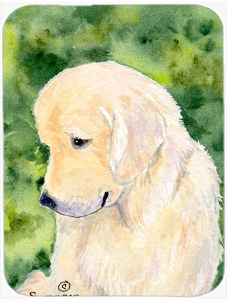 Golden Retriever Glass Cutting Board- Large