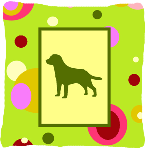 Labrador Fabric Decorative Pillow 14 x 14 in.
