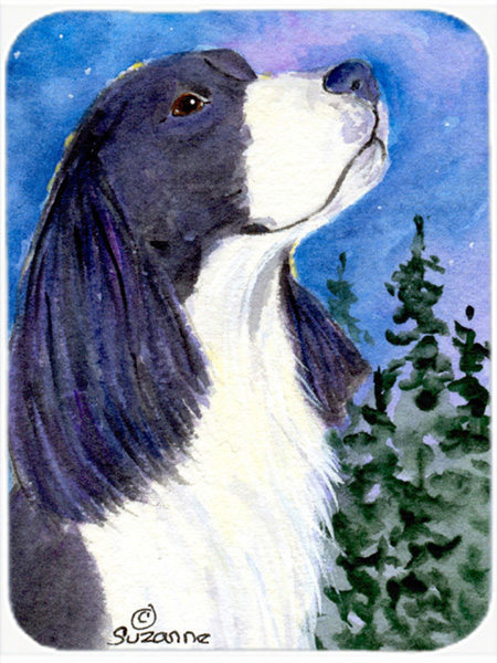 English Springer Spaniel Glass Cutting Board- Large