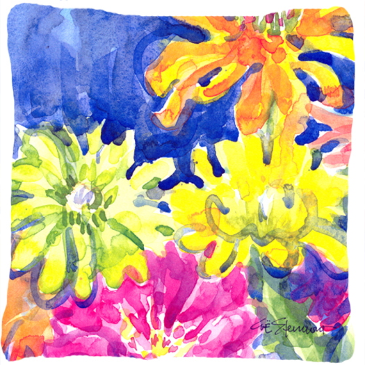 Flower Decorative Indoor & Outdoor Fabric Pillow