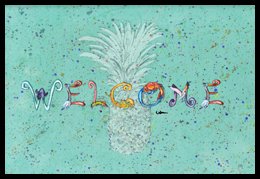 Pineapple Indoor Or Outdoor Doormat, 24 x 36 in.