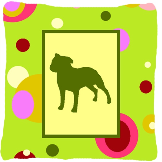 Staffie Decorative Indoor & Outdoor Fabric Pillow