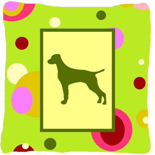 Picture of Carolines Treasures CK1062PW1414 Vizsla Decorative Indoor & Outdoor Fabric Pillow