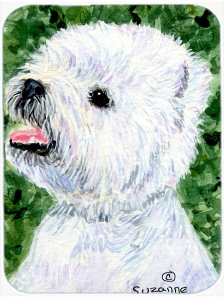 Westie Glass Cutting Board- Large