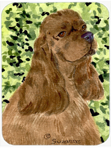 Cocker Spaniel Glass Cutting Board- Large