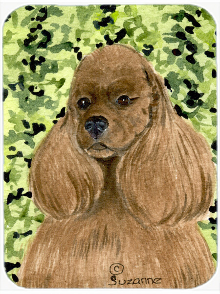 Cocker Spaniel Glass Cutting Board- Large
