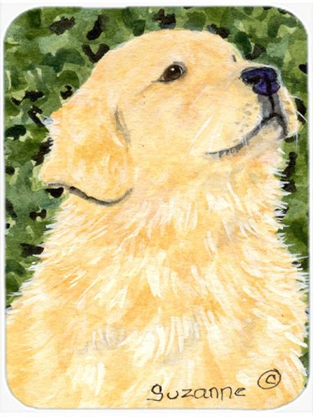 Golden Retriever Glass Cutting Board- Large
