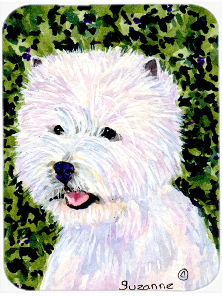 Westie Glass Cutting Board- - Large
