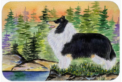 Collie Glass Cutting Board- Large
