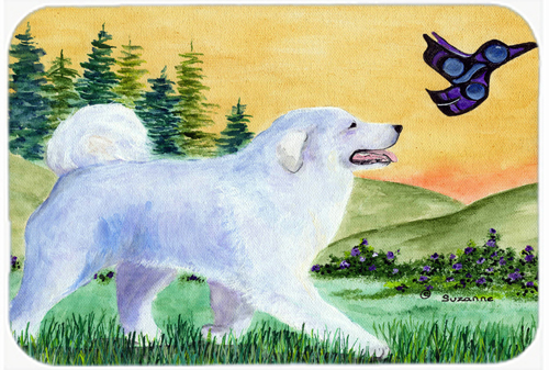 Great Pyrenees Glass Cutting Board- Large