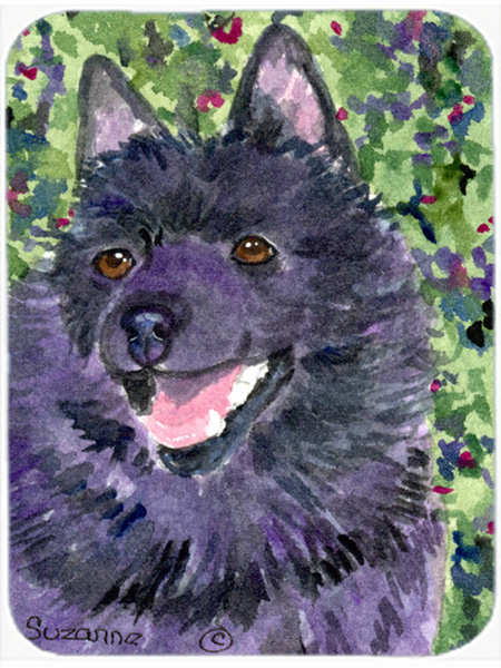 Schipperke Glass Cutting Board- Large