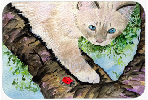Cat - Birman Glass Cutting Board, Large