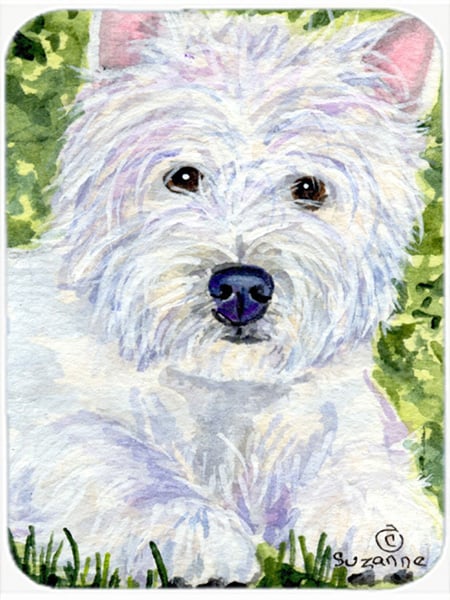 Westie Glass Cutting Board- Large