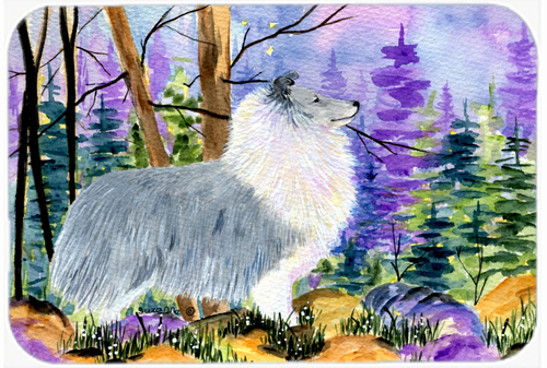 Sheltie Glass Cutting Board- Large