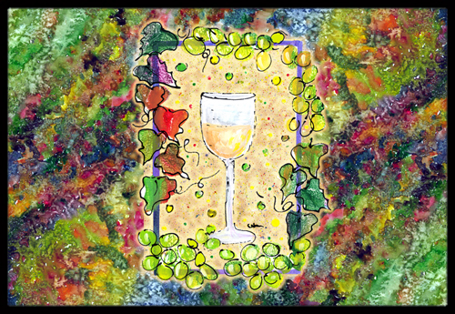 Wine Indoor Or Outdoor Doormat, 24 x 36 in.