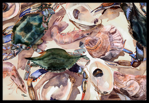 Crab Indoor Or Outdoor Doormat 24 x 36 in.