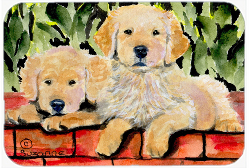 Golden Retriever Glass Cutting Board- Large