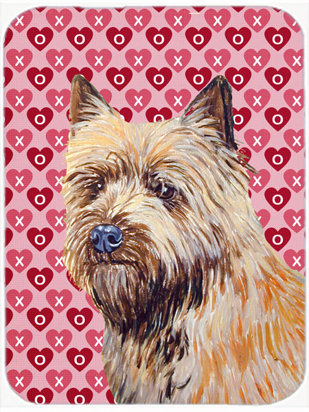 Cairn Terrier Hearts Love & Valentines Day Glass Cutting Board- Large
