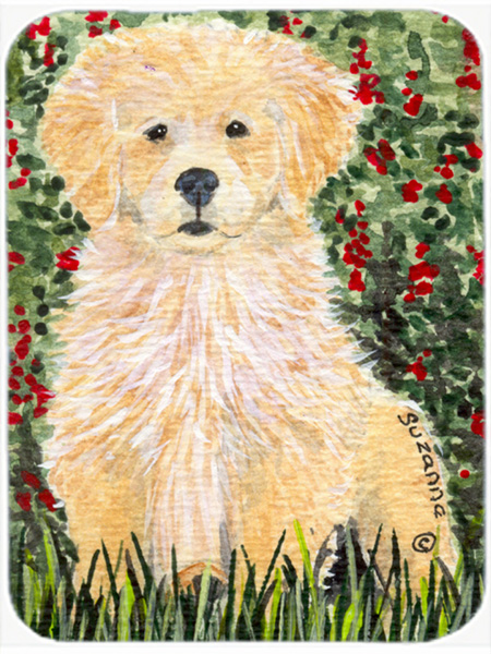 Golden Retriever Glass Cutting Board, Large