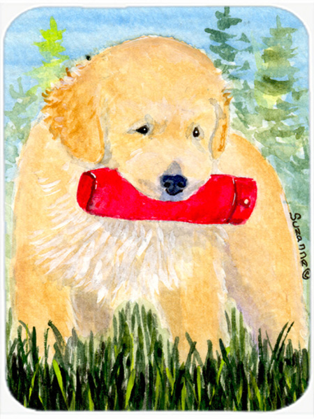 Golden Retriever Glass Cutting Board- Large