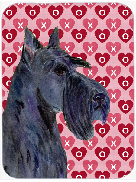 Scottish Terrier Hearts Love & Valentines Day Glass Cutting Board- Large