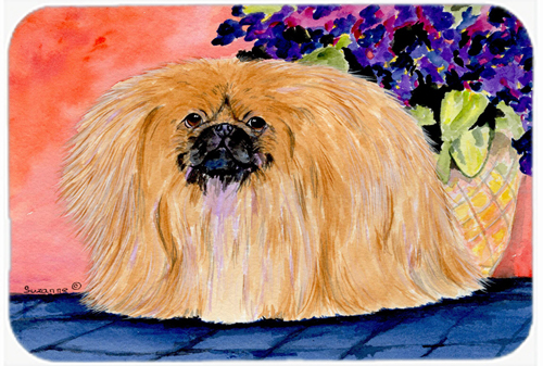 Pekingese Glass Cutting Board- Large