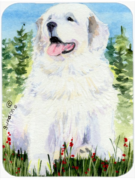 Great Pyrenees Glass Cutting Board- Large