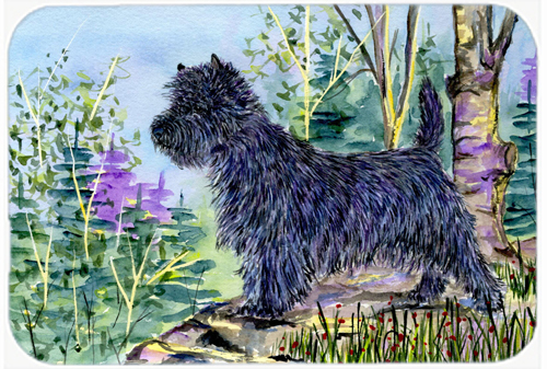 Cairn Terrier Glass Cutting Board- Large