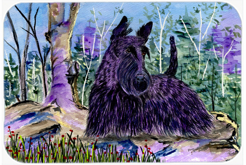 Scottish Terrier Glass Cutting Board- Large