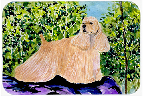 Cocker Spaniel Glass Cutting Board- Large