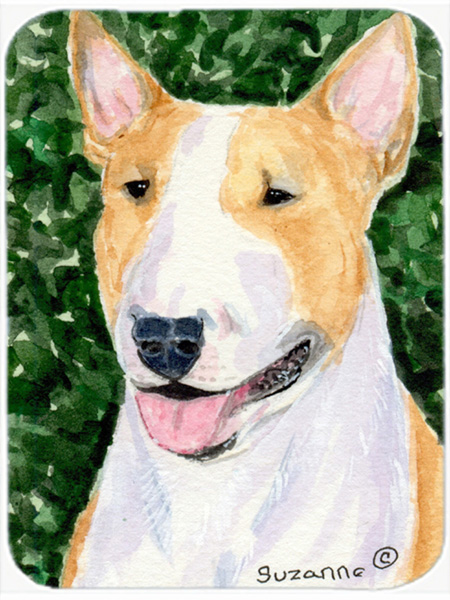 Bull Terrier Glass Cutting Board- Large