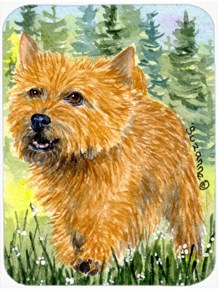 Norwich Terrier Glass Cutting Board- Large