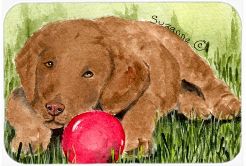 Curly Coated Retriever Glass Cutting Board- Large