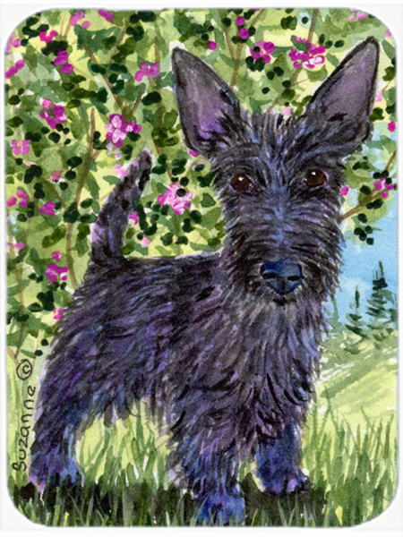 Scottish Terrier Glass Cutting Board- Large