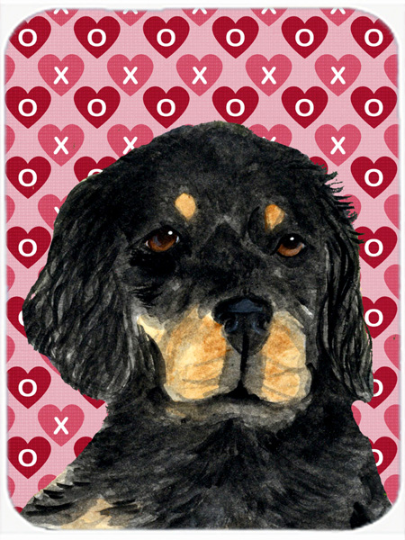 Gordon Setter Hearts Love & Valentines Day Glass Cutting Board- Large