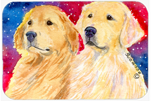 Golden Retriever Glass Cutting Board, Large