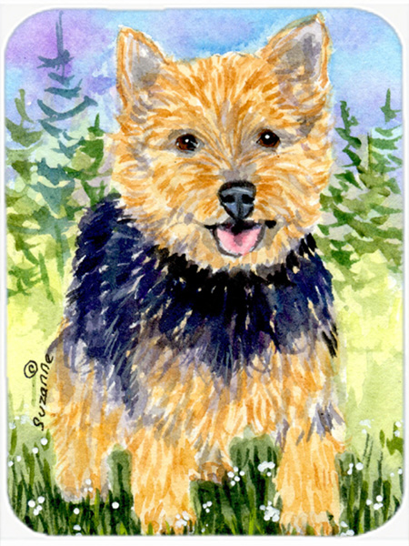 Norwich Terrier Glass Cutting Board- Large
