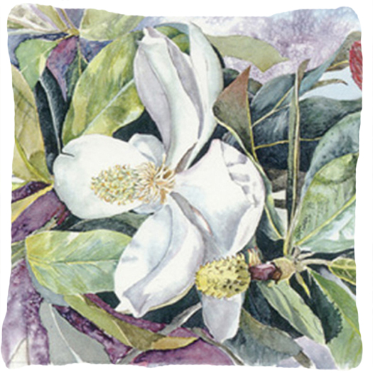 Flower - Magnolia Decorative Indoor & Outdoor Fabric Pillow