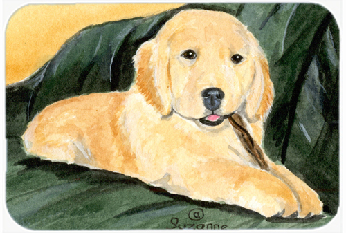 Golden Retriever Glass Cutting Board- Large