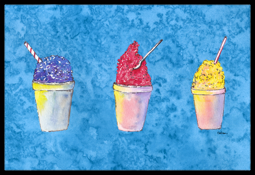 Snowballs & Snowcones Indoor or Outdoor Doormat - 24 x 36 in.